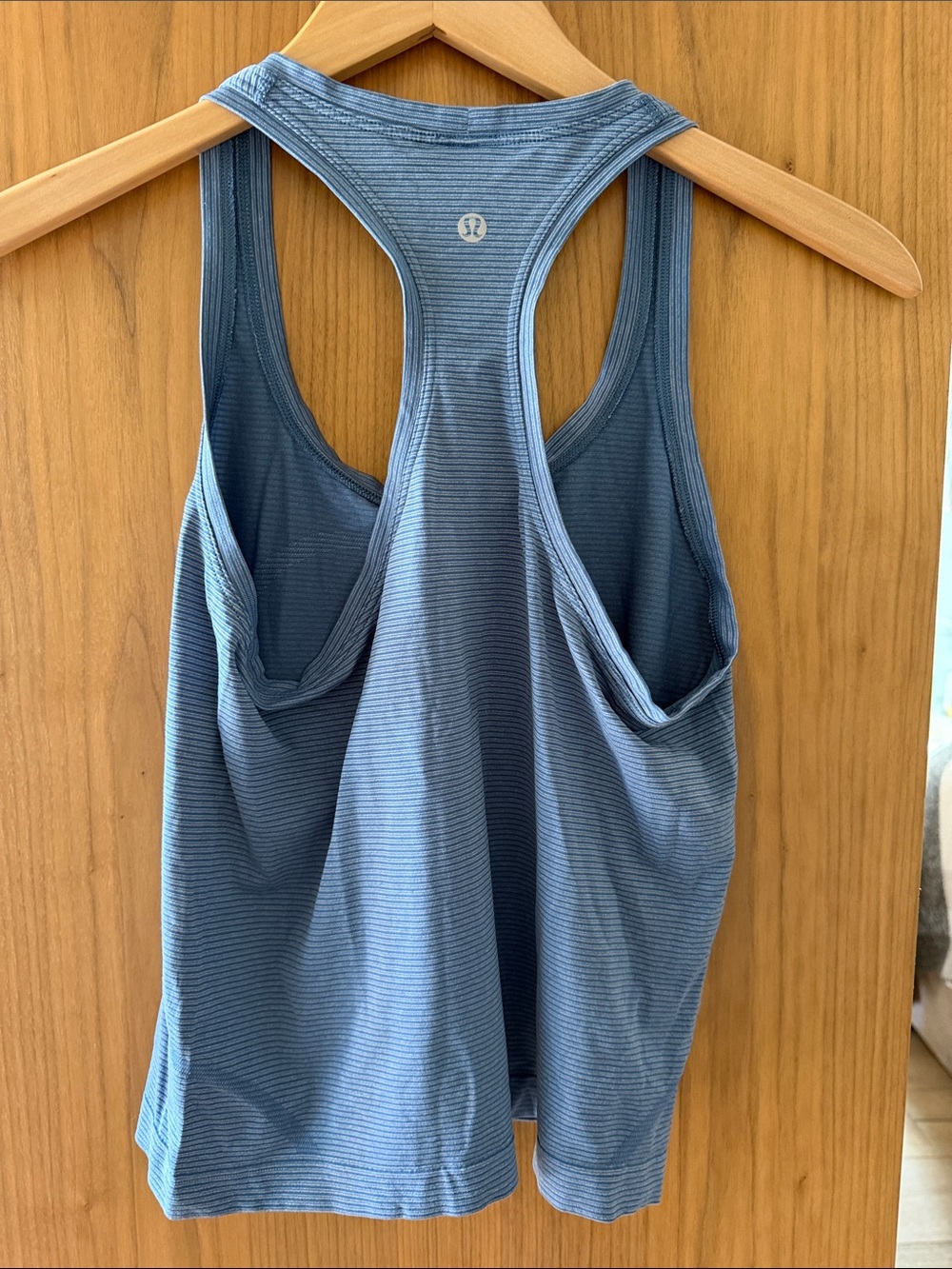 Lululemon Blue Grey Racerback Waist-length Tank Size 6